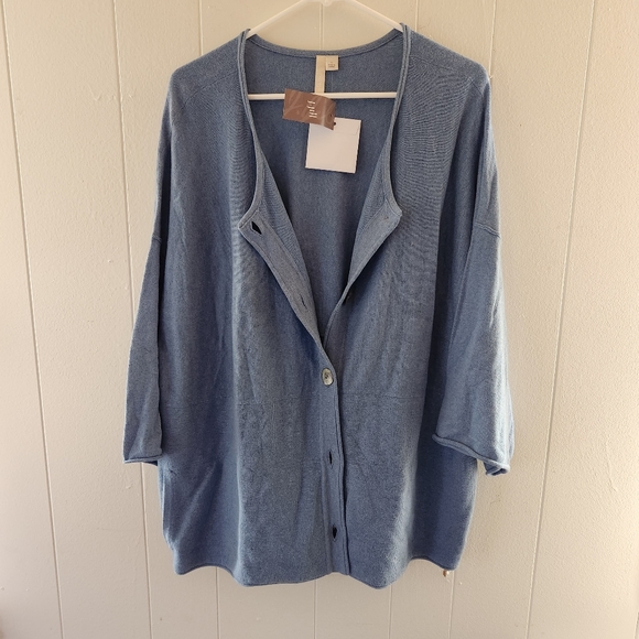 J. Jill Sweaters - PureJill Cashmere Blend Oversized Cardigan Size Large